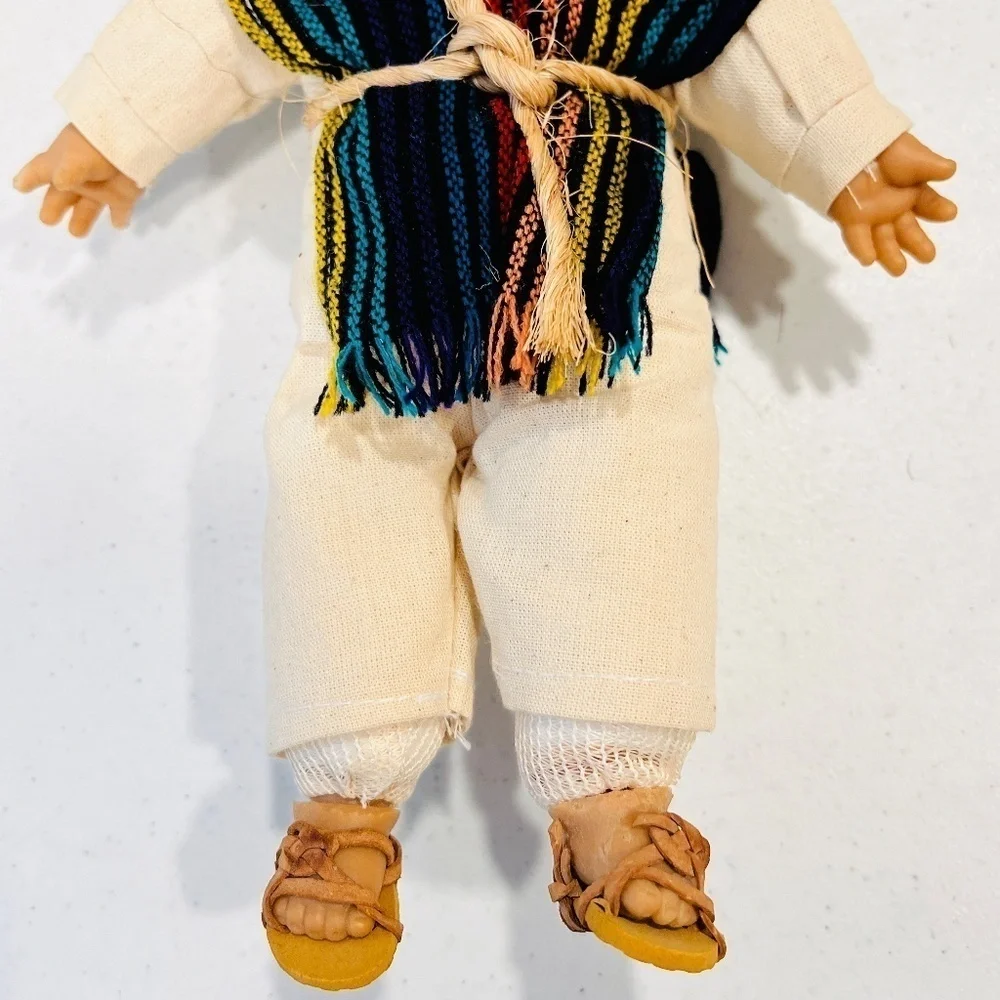 Vintage Mexican Latino Gum Drop Dolls Set Of 2 Boy And Girl - Picture 3 of 8